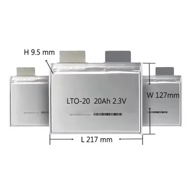 30000 cycli LTO-batterijcel 2,3 V 20 Ah